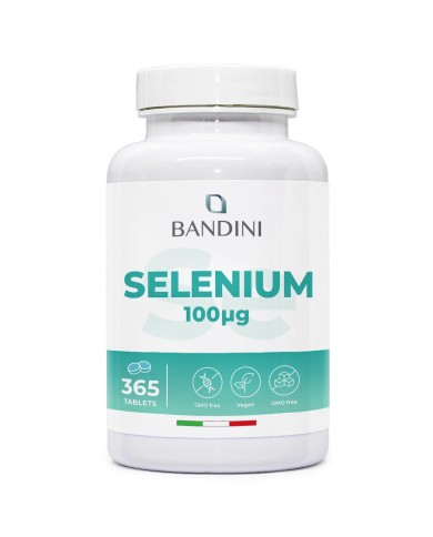 Selenium 100μg supplement 365 tablets for one year supply
