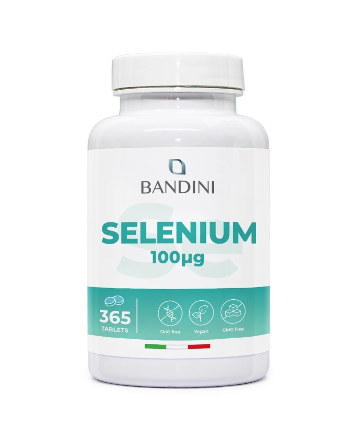 Selenium 100μg supplement 365 tablets for one year supply
