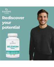 Selenium 100μg supplement 365 tablets for one year supply