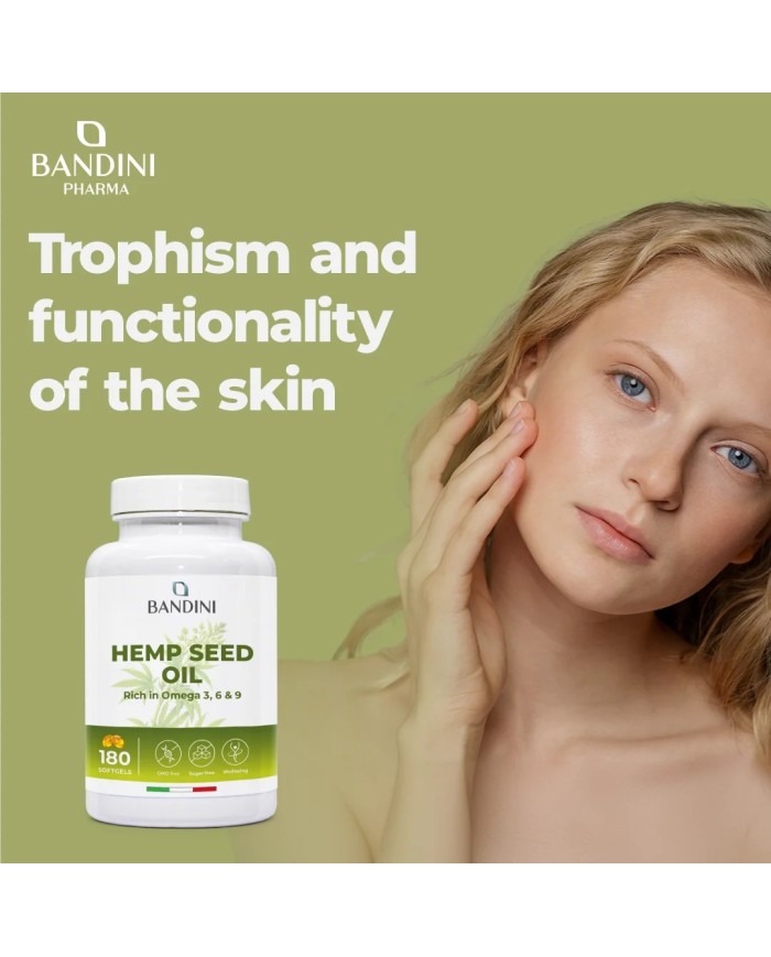 Hemp seed oil cold-pressed - 180 softgels