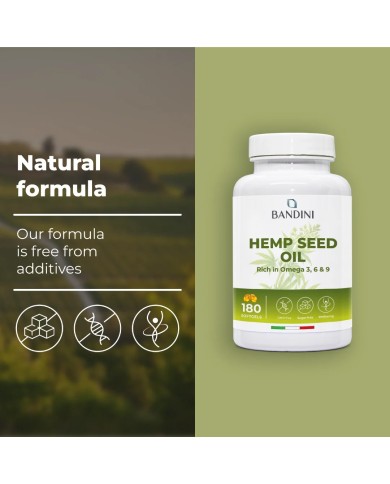 Hemp seed oil cold-pressed - 180 softgels