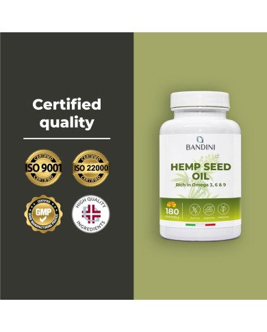 Hemp seed oil cold-pressed - 180 softgels