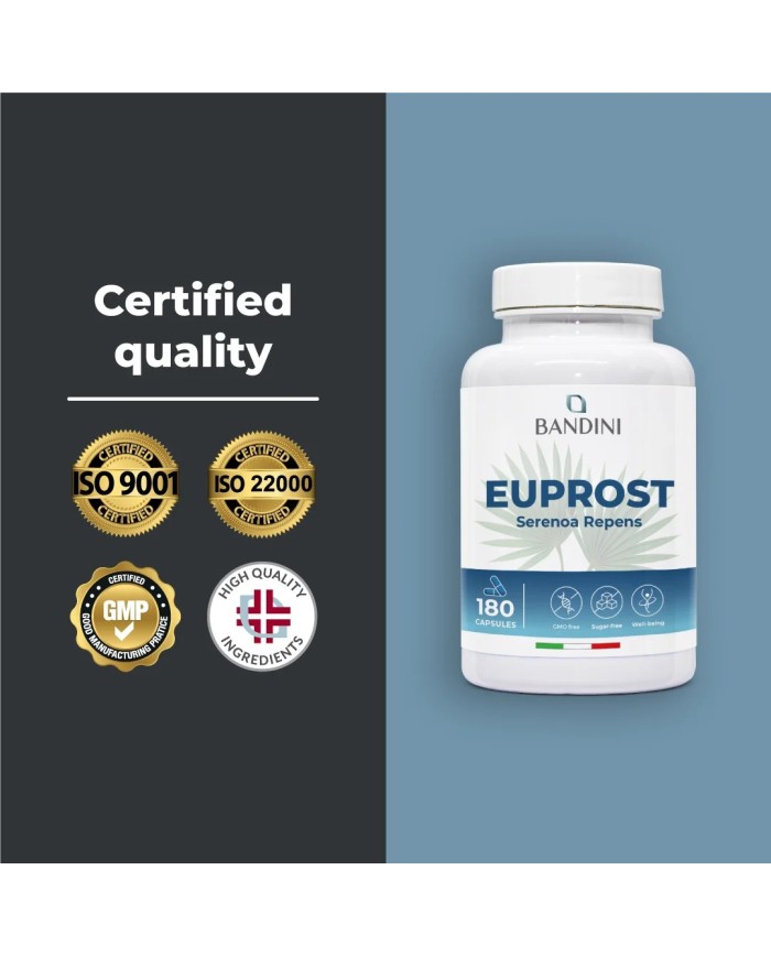 Euprost Saw palmetto 180 capsules for prostate health