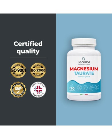 Magnesium taurate 120 capsules for the nervous system