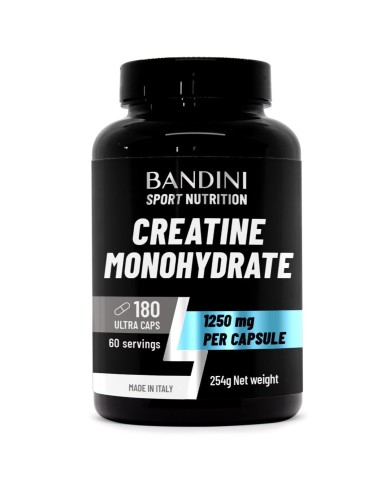 Creatine Monohydrate 180 Capsules for athletes