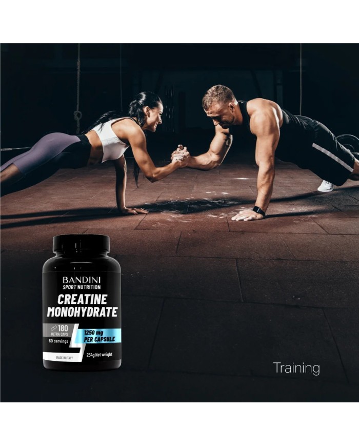 Creatine Monohydrate 180 Capsules for athletes